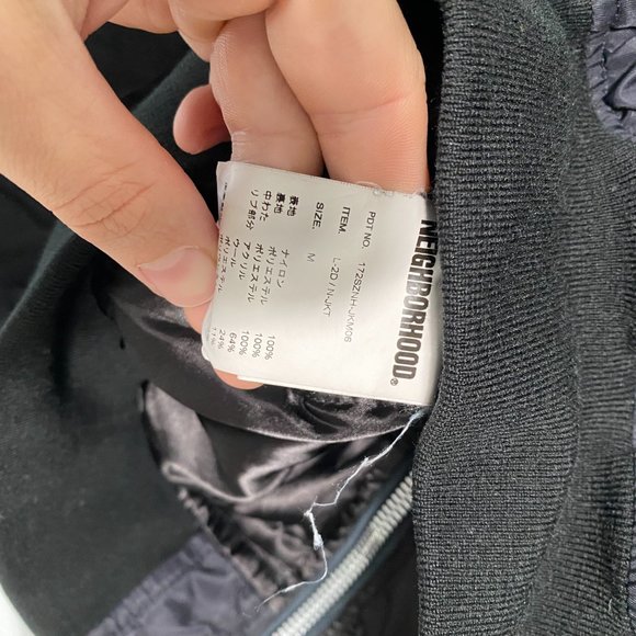 NEIGHBORHOOD L-2D Jacket Black/Brown Size M - Picture 7 of 8